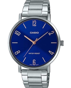 Купить Японские наручные часы Casio Collection MTP-VT01D-2B2 в E-mobi