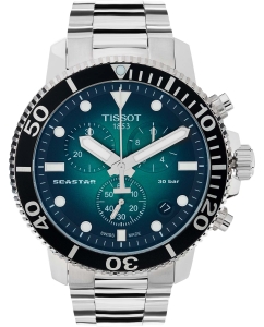 Купить Швейцарские наручные часы Tissot T-Sport Seastar T120.417.11.091.01 с хронографом в E-mobi