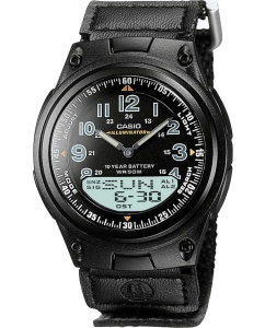 Купить Японские наручные часы Casio Collection AW-80V-1B с хронографом в E-mobi