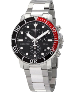Купить Швейцарские наручные часы Tissot T-Sport Seastar T120.417.11.051.01 с хронографом в E-mobi