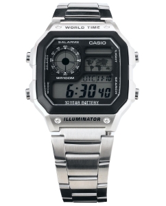 Купить Японские наручные часы Casio Illuminator AE-1200WHD-1A с хронографом в E-mobi