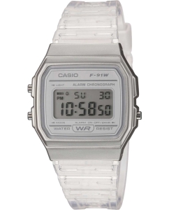 Купить Японские наручные часы Casio Illuminator F-91WS-7EF с хронографом в E-mobi