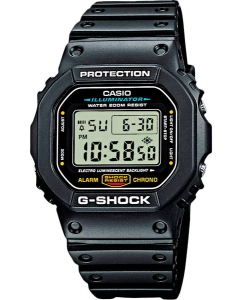 Купить Японские наручные часы Casio G-SHOCK DW-5600E-1V с хронографом в E-mobi