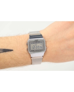 Купить Японские наручные часы Casio Vintage A700WEM-7AEF с хронографом  в E-mobi