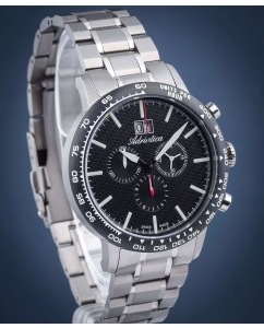 Купить Швейцарские титановые наручные часы Adriatica A8383.4114CH с хронографом  в E-mobi