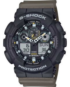 Купить Японские наручные часы Casio G-SHOCK GA-100TU-1A3 с хронографом в E-mobi