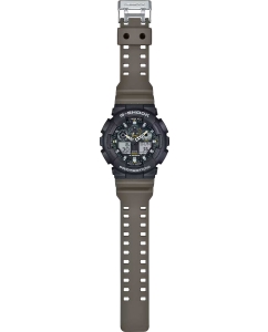 Купить Японские наручные часы Casio G-SHOCK GA-100TU-1A3 с хронографом  в E-mobi