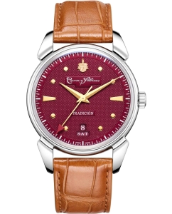 Купить Швейцарские механические наручные часы Cuervo y Sobrinos 3195.1SR.BY в E-mobi