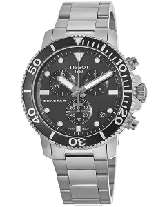 Купить Швейцарские наручные часы Tissot T-Sport Seastar T120.417.11.051.00 с хронографом в E-mobi