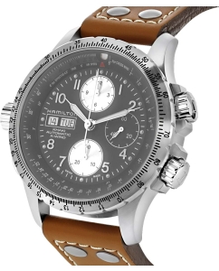 Купить Швейцарские механические наручные часы Hamilton H77616533 с хронографом  в E-mobi