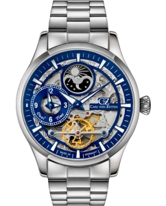 Купить Механические наручные часы Carl von Zeyten CVZ0063BLMS в E-mobi