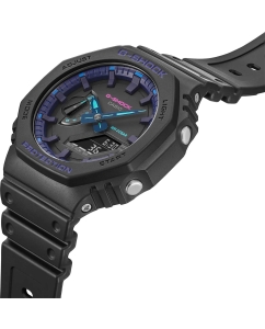 Купить Японские наручные часы Casio G-SHOCK GA-2100VB-1AER с хронографом  в E-mobi