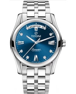 Купить Швейцарские механические наручные часы Titoni 93808-S-259 в E-mobi
