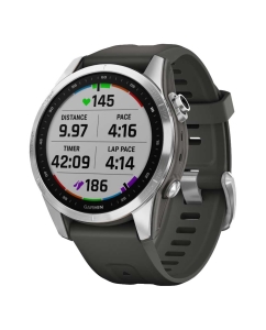 Купить Умные часы Garmin Fenix 7s Silver with Graphite Silicone Band 010-02539-01  в E-mobi