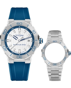 Купить Швейцарские механические керамические наручные часы Titoni 83765-S-FF-708 в E-mobi