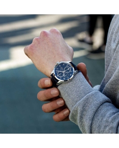 Купить Швейцарские механические наручные часы Maurice Lacroix PT6388-SS001-420-4 с хронографом  в E-mobi