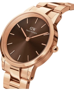 Купить Наручные часы Daniel Wellington Iconic Link Amber 36 RG Brown  в E-mobi