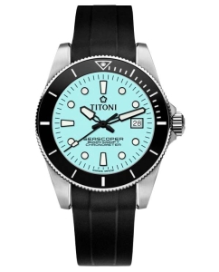 Купить Швейцарские механические наручные часы Titoni 83300-S-BK-R-718 в E-mobi