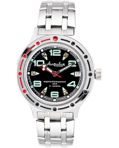 Купить Российские механические наручные часы Восток Амфибия 420334 в E-mobi