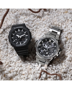 Купить Японские наручные часы Casio G-SHOCK GST-B100D-1A с хронографом  в E-mobi