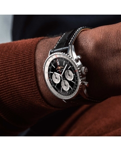 Купить Швейцарские механические наручные часы Breitling AB0138211B1P1 с хронографом  в E-mobi