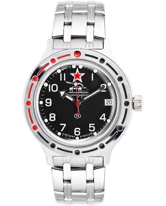 Купить Российские механические наручные часы Восток Амфибия 420306 в E-mobi