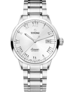 Купить Швейцарские механические наручные часы Titoni 83733-S-561 в E-mobi