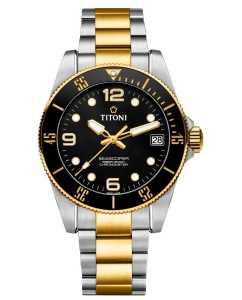 Купить Швейцарские механические наручные часы Titoni 83600-SY-BK-256 в E-mobi