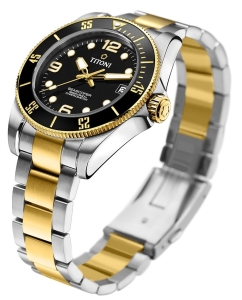 Купить Швейцарские механические наручные часы Titoni 83600-SY-BK-256  в E-mobi