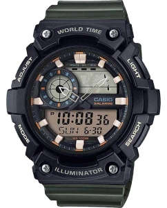 Купить Японские наручные часы Casio Collection AEQ-200W-3A с хронографом в E-mobi