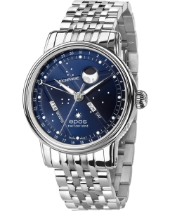 Купить Швейцарские механические наручные часы Epos 3439.322.20.16.30 в E-mobi