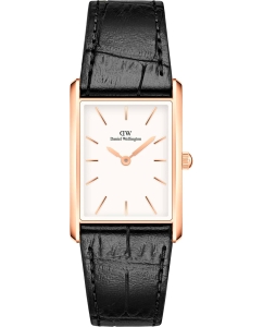 Купить Наручные часы Daniel Wellington Bound 35x24 Black croc leather RG White в E-mobi