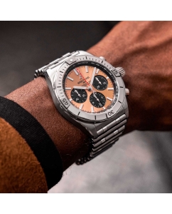 Купить Швейцарские механические наручные часы Breitling AB0134101K1A1 с хронографом  в E-mobi