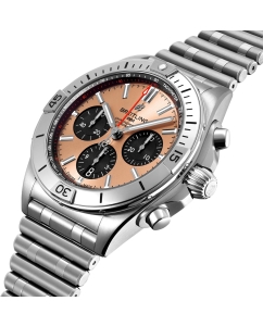 Купить Швейцарские механические наручные часы Breitling AB0134101K1A1 с хронографом  в E-mobi