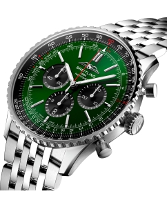 Купить Швейцарские механические наручные часы Breitling AB0137241L1A1 с хронографом  в E-mobi