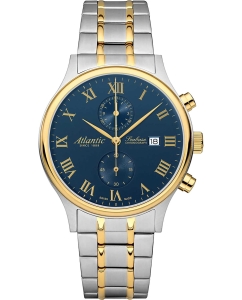 Купить Швейцарские наручные часы Atlantic 64457.43.58G с хронографом в E-mobi