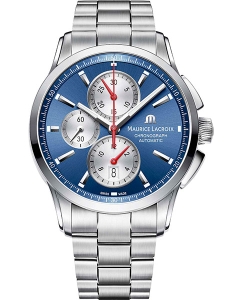 Купить Швейцарские механические наручные часы Maurice Lacroix PT6388-SS002-430-1 с хронографом в E-mobi