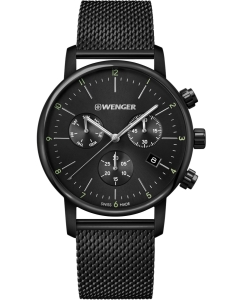 Купить Швейцарские наручные часы Wenger 01.1743.116 с хронографом в E-mobi