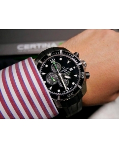 Купить Швейцарские механические наручные часы Certina C032.427.17.051.00 с хронографом  в E-mobi