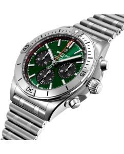 Купить Швейцарские механические наручные часы Breitling AB0134101L1A1 с хронографом  в E-mobi