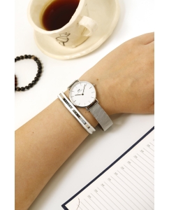 Купить Наручные часы Daniel Wellington Petite 32 Sterling S White  в E-mobi