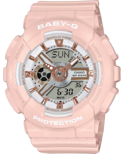 Купить Японские наручные часы Casio Baby-G BA-110XRG-4A с хронографом в E-mobi