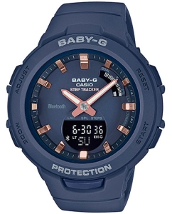 Купить Японские спортивные наручные часы Casio Baby-G BSA-B100-2A с хронографом в E-mobi