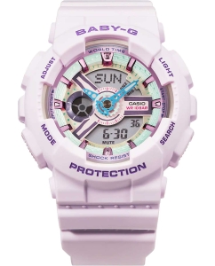 Купить Японские наручные часы Casio Baby-G BA-110XPM-6A с хронографом  в E-mobi