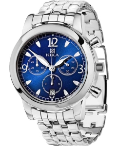 Купить Российские серебряные наручные часы NIKA 1806.0.9.84H.6.160 с хронографом в E-mobi