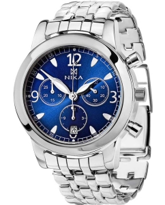 Купить Российские серебряные наручные часы NIKA 1806.0.9.84H.6.150 с хронографом в E-mobi