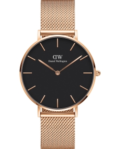 Купить Наручные часы Daniel Wellington Petite 36 Melrose RG Black в E-mobi