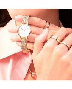 Купить Наручные часы Daniel Wellington Petite 24 Pressed Melrose Lumine RG White  в E-mobi