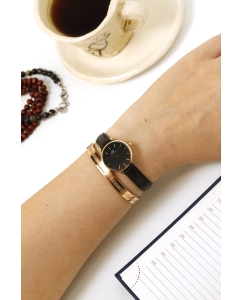 Купить Наручные часы Daniel Wellington Petite 24 Sheffield RG Black  в E-mobi