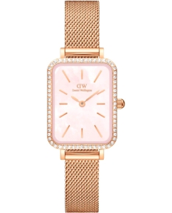 Купить Наручные часы Daniel Wellington Quadro 20x26 Bezel Mesh Pink MOP RG в E-mobi